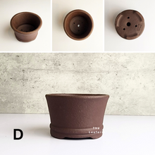 Load image into Gallery viewer, The Leaferie Bonsai pot series 31. 4 colours zisha pot. design D
