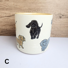 Load image into Gallery viewer, The Leaferie Mocca Flowerpot. dog and cat theme