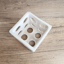 Load image into Gallery viewer, The Leaferie Leone hanging orchid planter. ceramic white pot