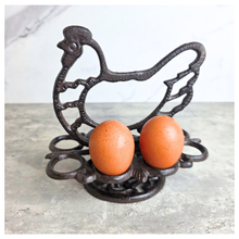 Load image into Gallery viewer, Delya cast iron egg holder. asble to hole 8 eggs. the leaferie brand