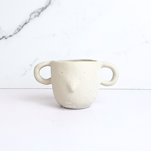 Load image into Gallery viewer, The Leaferie Handmade Prince flowerpot with ear. ceramic material