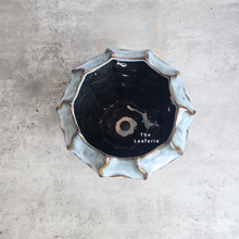 Load image into Gallery viewer, The Leaferie Jin FLowerpot. 2 designs grey and blue. ceramic material
