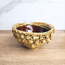 Load image into Gallery viewer, The Leaferie Handmade LYSA ceramic pot . 2 colours blue and yellow.