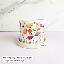 Load image into Gallery viewer, The Leaferie Marni Floral ceramic pot.