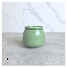 Load image into Gallery viewer, Bonsai 93 Collage of ceramic pots with 'LEAFERIE' branding and 'PETIT BONSAI 93' text.