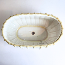 Load image into Gallery viewer, The Leaferie Jethro Long shallow pot. ceramic material and white colour