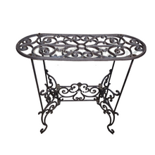 Load image into Gallery viewer, The Leaferie Cast Iron Long Plant Stand