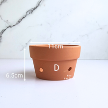 Load image into Gallery viewer, HANNA Terracotta Flowerpots with Holes (Shallow) 4 Sizes
