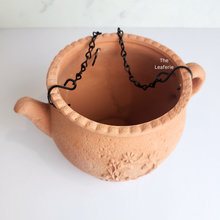 Load image into Gallery viewer, The Leaferie Yasmin Hanging terracotta kettle pot