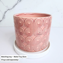 Load image into Gallery viewer, The Leaferie 70s ceramic pot in pink