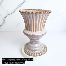 Load image into Gallery viewer, The Leaferie Tuari trophy ceramic pot. 2 sizes.
