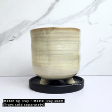 Load image into Gallery viewer, The Leaferie Kari ceramic pot with legs