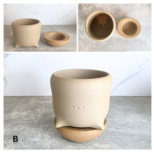 Load image into Gallery viewer, The Leaferie Yunae ceramic pot with tray