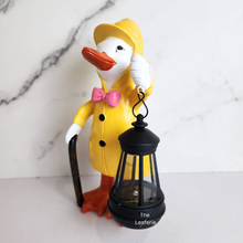 Load image into Gallery viewer, Annalise duck garden decoration with led solar lamp