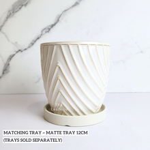 Load image into Gallery viewer, The Leaferie Sofiya white ceramic pot