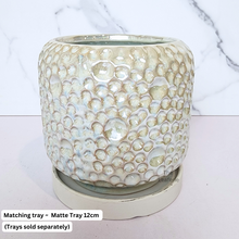 Load image into Gallery viewer, The Leaferie Olivia pearlescent ceramic pot