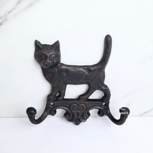 Load image into Gallery viewer, The Leaferie Cast Iron hook. cat and dog hook