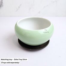 Load image into Gallery viewer, The Leaferie Ivy green pot. ceramic material