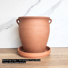Load image into Gallery viewer, The Leaferie Elrias Terracotta Pot. with ears. big pot