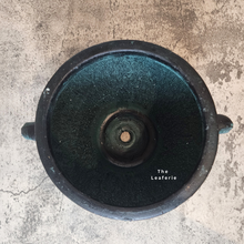 Load image into Gallery viewer, The Leaferie Phelan blue and black pot with ear. ceramic material