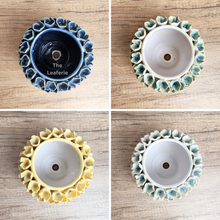 Load image into Gallery viewer, The Leaferie Handmade BLOM ceramic flowerpot. 4 colours