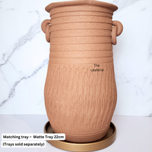Load image into Gallery viewer, The Leaferie Yett Tall terracotta pot