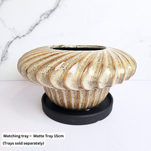 Load image into Gallery viewer, The Leaferie Paloma wide beige ceramic pot.