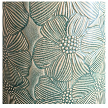 Load image into Gallery viewer, The Leaferie Freya flowerpot green and red floral pot. ceramic material