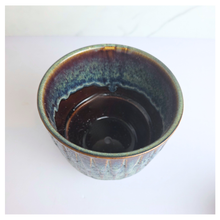 Load image into Gallery viewer, Cielo Ceramic pot with textured surface on a white background, featuring the brand 'LEAFAERIE'.