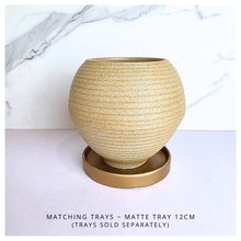 Load image into Gallery viewer, Leaferie Yuri Beige textured vase labeled 'Yuri' on a white background with 'LEAFERIE' branding.