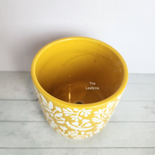 Load image into Gallery viewer, The Leaferie Mira floral ceramic pot