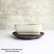 Load image into Gallery viewer, The Leaferie Bonsai Series 33 Flowerpot. 4 colours rectangular pot. pot A with Tray