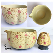 Load image into Gallery viewer, Matcha set series 2 ceramic matcha sets with L'LEAFERIE branding on a marble background.