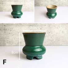Load image into Gallery viewer, The Leaferie Petit Allegra Series 2 . 6 designs of petit pots. ceramic material. Design F