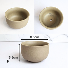 Load image into Gallery viewer, The Leaferie Yale flowerpots. 6 designs ceramic grey pots