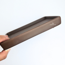 Load image into Gallery viewer, The Leaferie Zisha rectangular trays . 2 colours 5 sizes. Purple sand base plate
