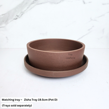 Load image into Gallery viewer, The Leaferie Reimi Bonsai Pot (Series 4) round zisha material. 4 sizes