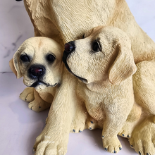 Load image into Gallery viewer, The Leaferie Azura dog puppy solar light garden ornament