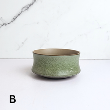 Load image into Gallery viewer, The Leaferie Zia Flowerpot. ceramic green pot