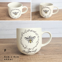 Load image into Gallery viewer, The Leaferie Olivier Mugs and cups .6 designs cups. Design F Bee