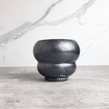 Load image into Gallery viewer, The Leaferie Dalip black pot. 2 sizes. ceramic pot. mini pot