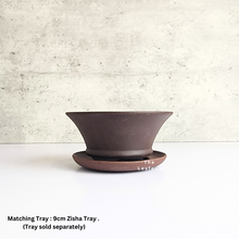 Load image into Gallery viewer, The Leaferie Bonsai Pot Series 34. Zisha material . 5 colours. Design B with 9cm tray