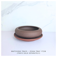 Load image into Gallery viewer, Bonsai series 75 Two ceramic bonsai pots with 'LEAFERIE' zisha material
