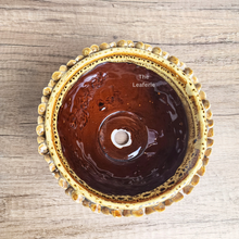 Load image into Gallery viewer, The Leaferie Handmade LYSA ceramic pot . 2 colours blue and yellow.