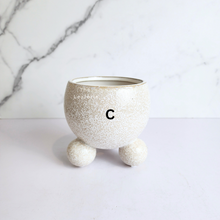 Load image into Gallery viewer, The Leaferie Luka pot with 3 legs. 2 sizes ceramic pot