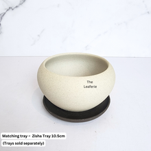 Load image into Gallery viewer, The Leaferie Inaya ceramic flowerpot . 2 colours. brown and beige