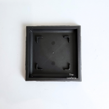 Load image into Gallery viewer, The Leaferie plastic Bonsai pots with trays. rectangular and square shape. Black Colour