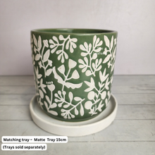Load image into Gallery viewer, The Leaferie Mira floral ceramic pot