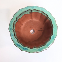 Load image into Gallery viewer, The Leaferie Bonsai flowerpot series 69. 2 colour blue and green and 2 sizes. ceramic material