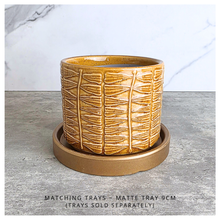 Load image into Gallery viewer, The Leaferie Otto pot 2 colors yellow and red ceramic pot.